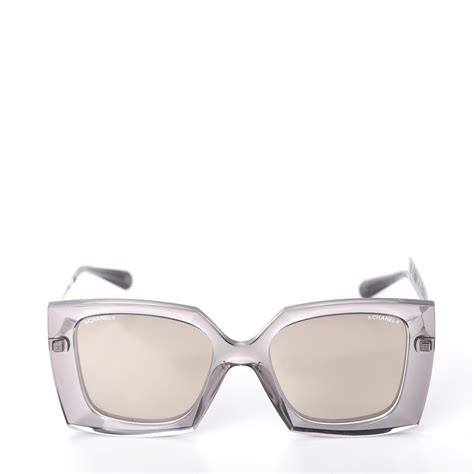 chanel sunglasses 6051|CHANEL 18K White Gold Mirror Square Sunglasses 6051 Gray .